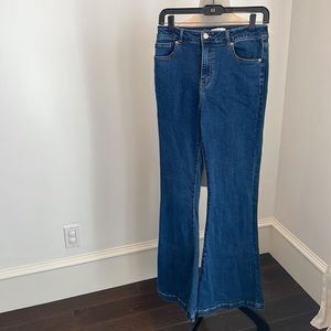 High waisted Blue Denim Bell bottoms
